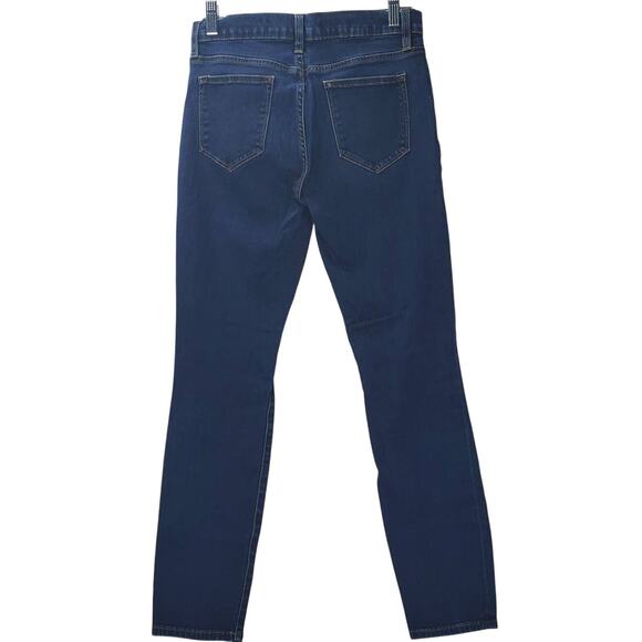 J. Crew Toothpick Y2K Slim Dark Wash Jeans Size 27 Low Rise Gorpcore Blue Denim - Picture 2 of 5